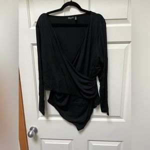 ASOS Curve wrap long sleeve bodysuit - New Without Tags